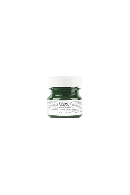 Muestra tester Manor Green verde profundo Fusion Mineral Paint 37ml