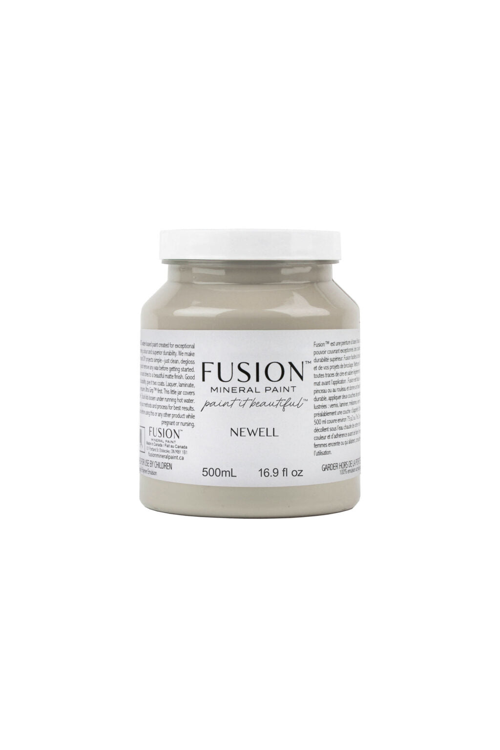 Bote Fusion Mineral Paint Newell verde terroso 37ml 500ml