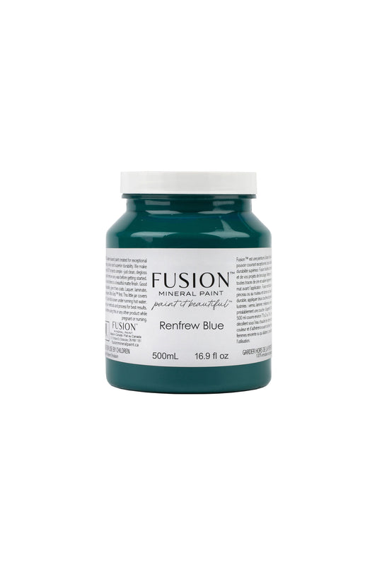 Bote Fusion Mineral Paint Renfrew Blue azul turquesa oscuro 37ml 500ml