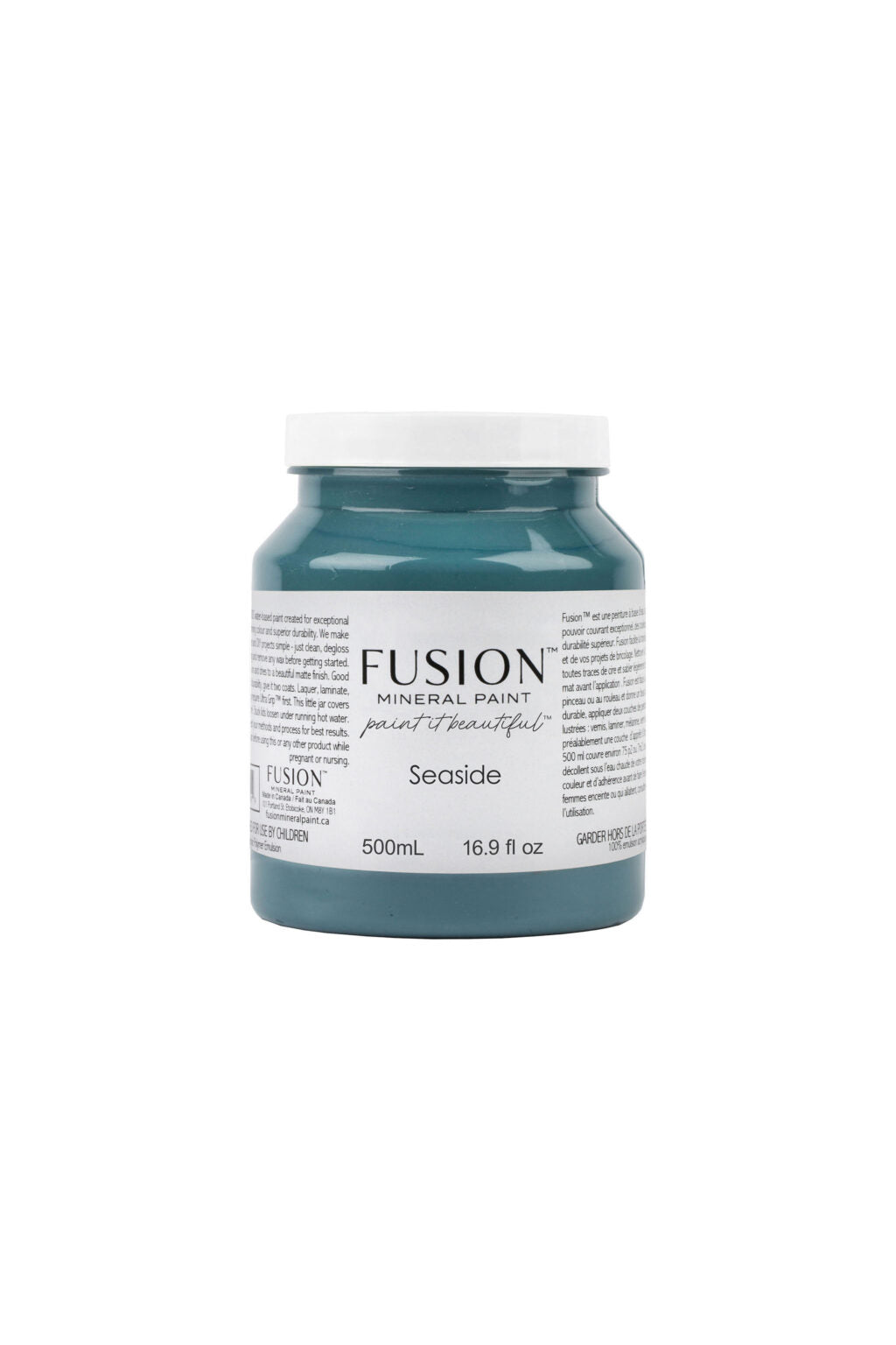 Bote Fusion Mineral Paint Seaside azul costero 37ml 500ml