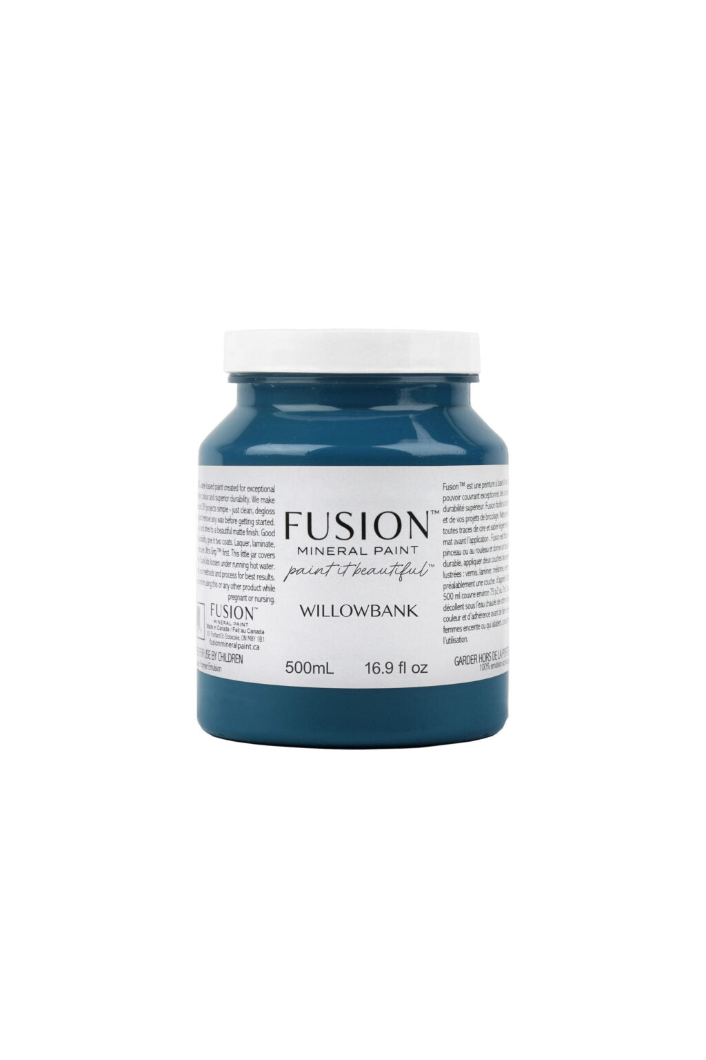 Bote Fusion Mineral Paint Willowbank azul navy 37ml 500ml