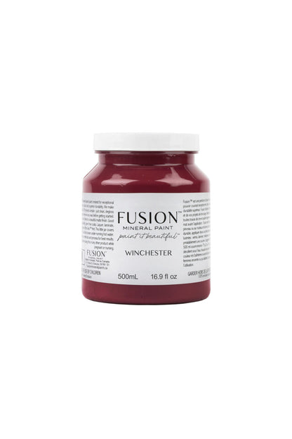 Bote Fusion Mineral Paint Winchester rojo burdeos 37ml 500ml