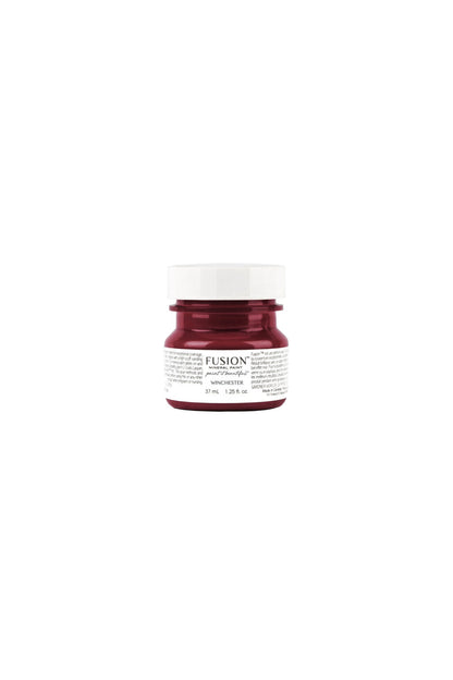 Muestra tester Winchester rojo burdeos Fusion Mineral Paint 37ml
