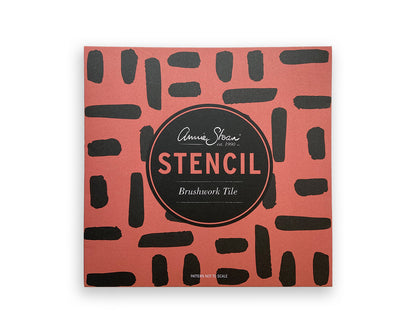 Stencil Brushwork Tile Annie Sloan, vista frontal del diseño
